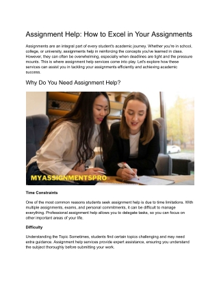 assignment help how to excel in your assignments