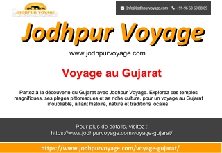 Voyage au Gujarat-Jodhpur Voyage