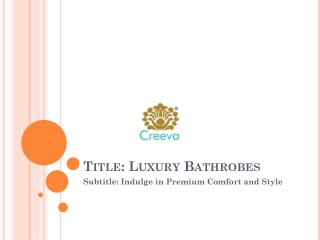 title luxury bathrobes