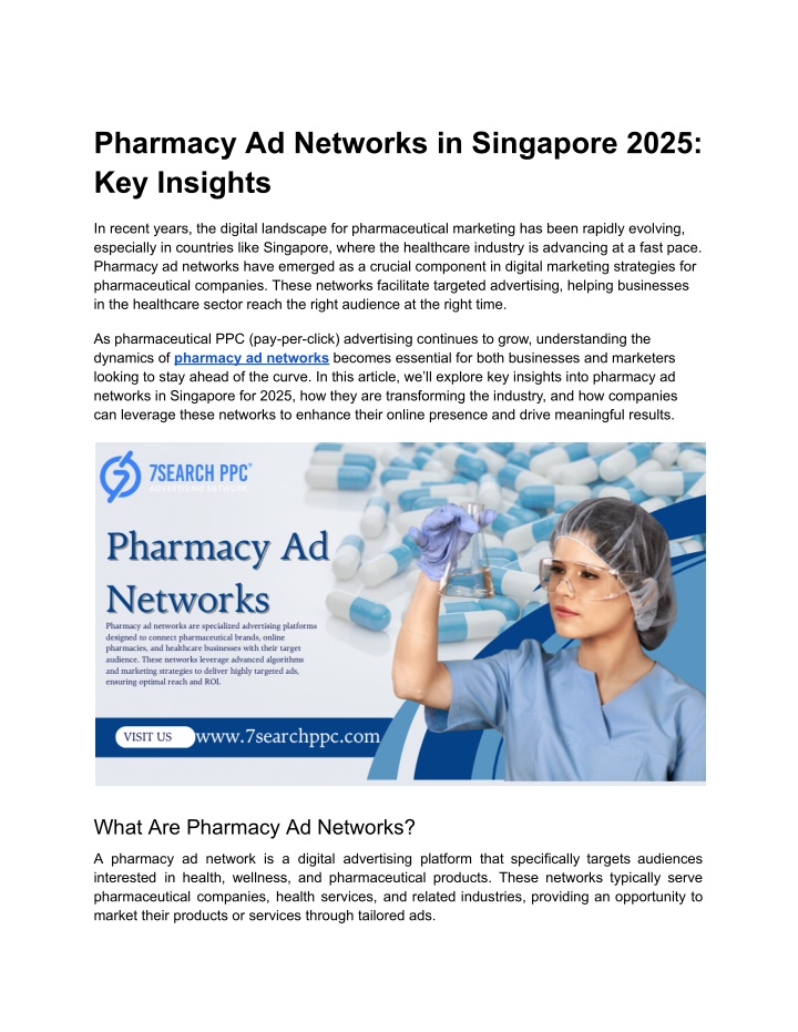 pharmacy ad networks in singapore 2025