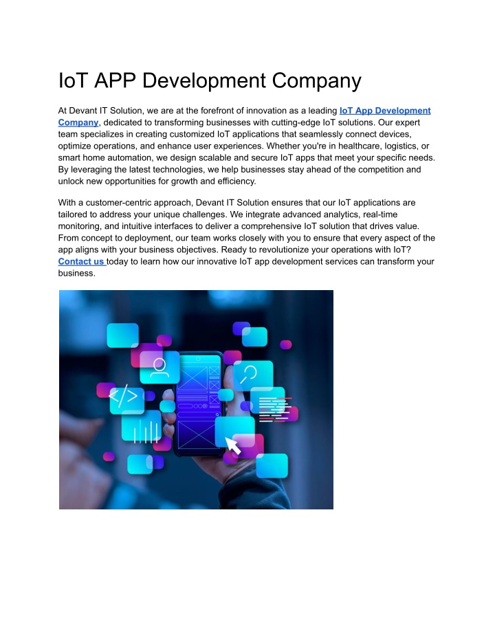 iot app development company