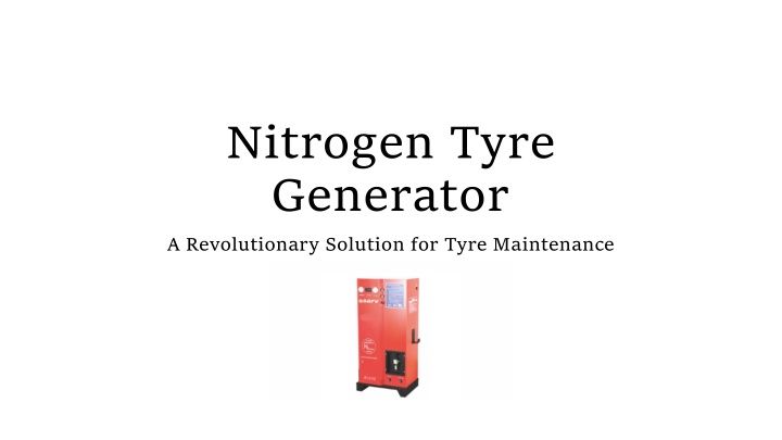 nitrogen tyre generator