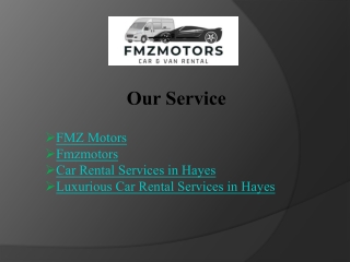Explore Premium Car Rental Options Now - FMZ Motors