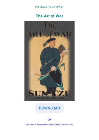 PDF Books The Art Of War