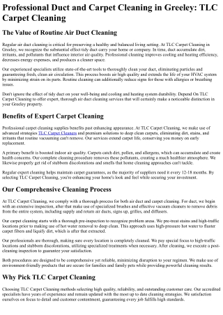TLC Carpet Cleaning
