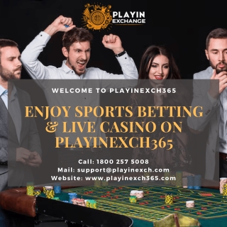 Enjoy Sports Betting & Live Casino on PlayinExch365