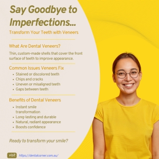 Say Goodbye to Imperfections with Dental Veneers