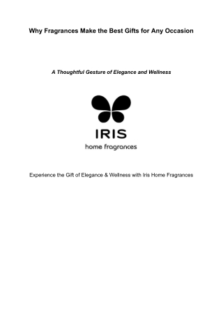 Iris Home Fragrances