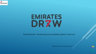 emirates draw transforming lives building