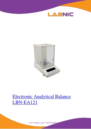 Electronic Analytical Balance LBN-EA121