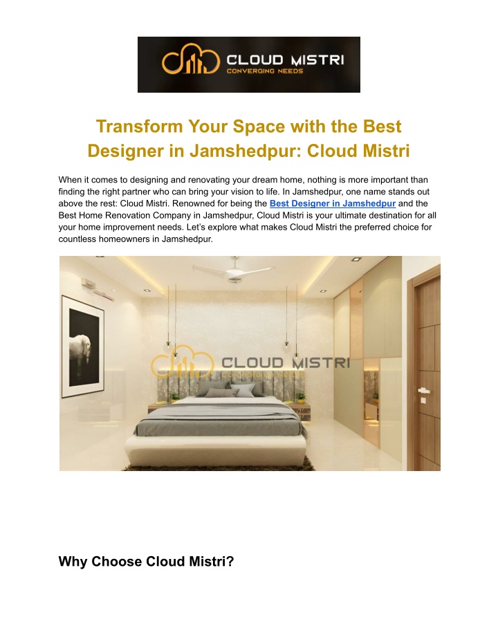 transform your space with the best designer