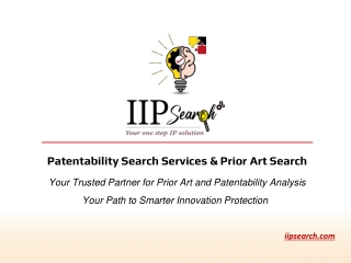 Patentability Search Services | Prior Art Search by IIP Search