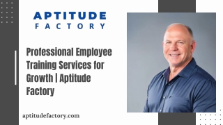 Professional Employee Training Services for Growth  Aptitude Factory