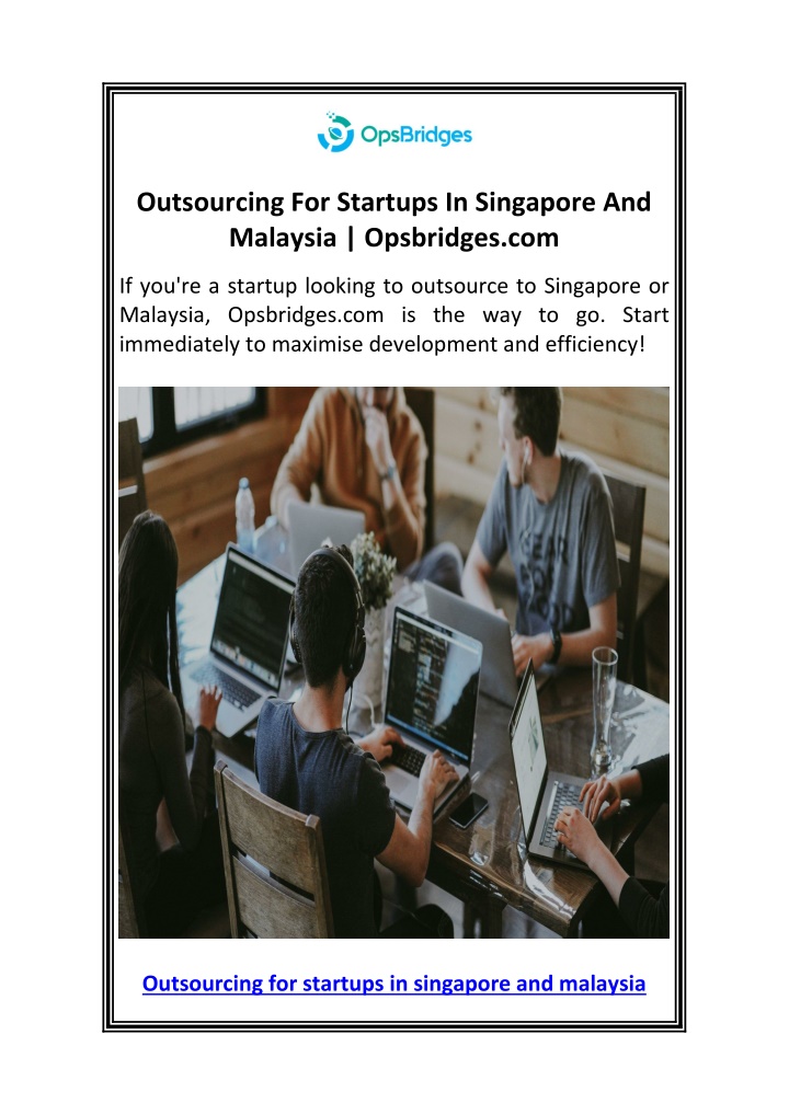 outsourcing for startups in singapore