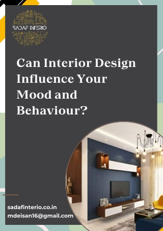 Can Interior Design Influence Your Mood and Behaviour?