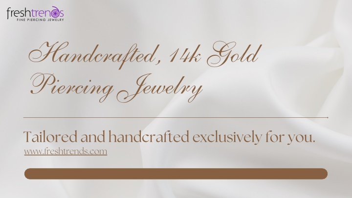 handcrafted 14k gold piercing jewelry