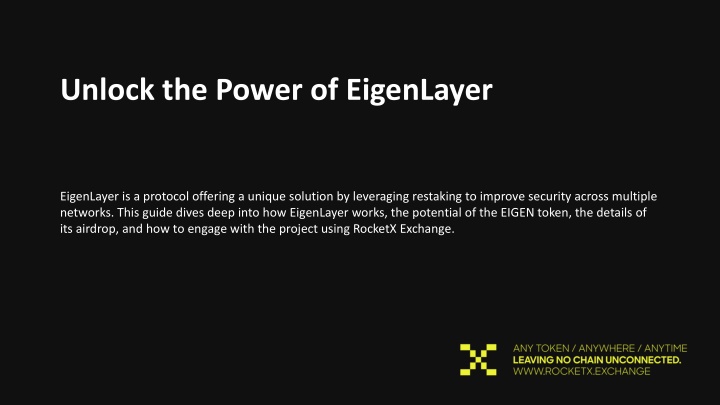 unlock the power of eigenlayer eigenlayer