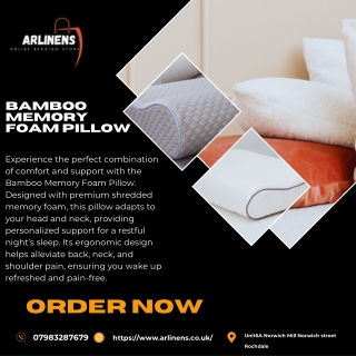 bamboo memory foam pillow