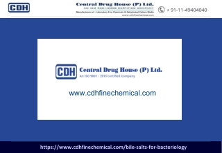 Bile Salts Suppliers India