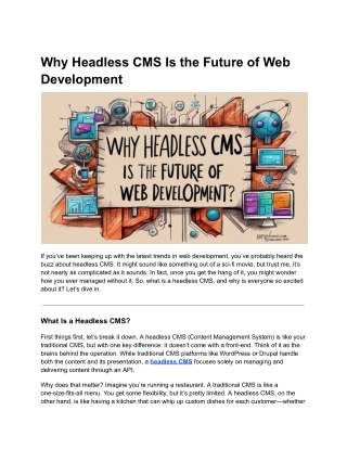 why headless cms is the future of web development