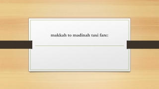 makkah to madinah taxi fare