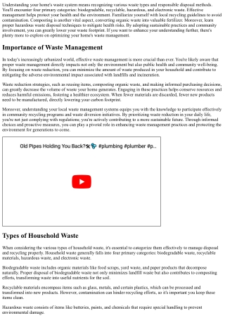 understanding your home s waste system means
