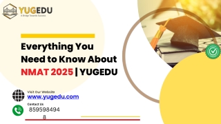 Everything You Need to Know About NMAT 2025 | YUGEDU