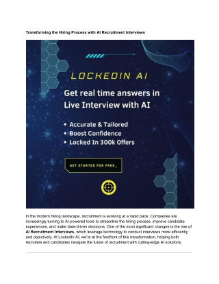 Transforming the Hiring Process with AI Recruitment Interviews - Google Docs