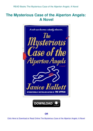 READ Books The Mysterious Case of the Alperton Angels A Novel