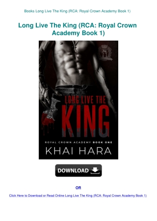 Books Long Live The King (RCA Royal Crown Academy Book 1)