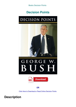 Books Decision Points