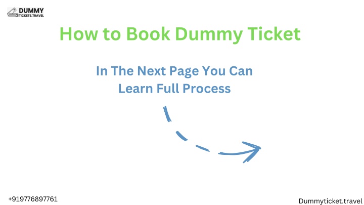 how to book dummy ticket