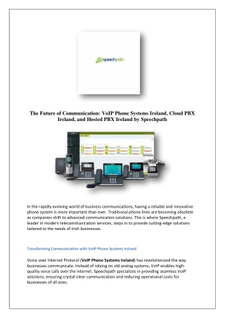 the future of communication voip phone systems