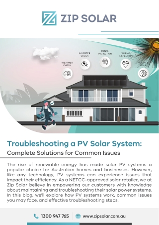 Troubleshooting Your Solar PV System: Common Solutions Guide