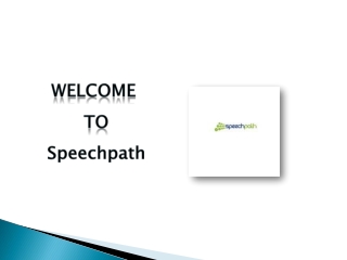 welcome to speechpath