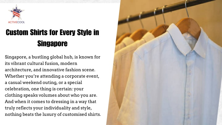 custom shirts for every style in singapore