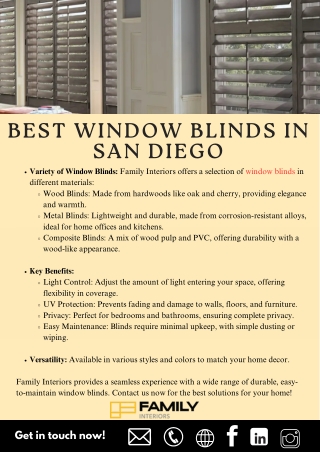 Best Window Blinds in San Diego