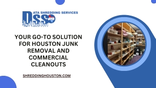 Your Go-To Solution for Houston Junk Removal and Commercial Cleanouts