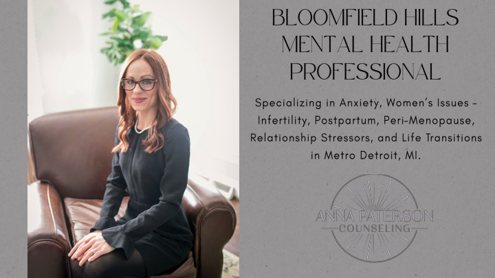 bloomfield hills mental health professional