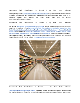 Supermarket Rack Manufacturers in Chennai _ My Mom Racks Industries-compressed (1)