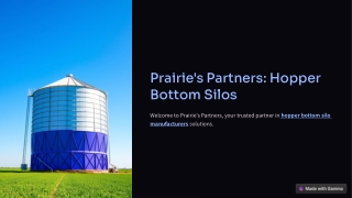 prairie s partners hopper bottom silos