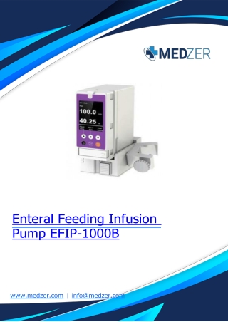 Enteral Feeding Infusion Pump EFIP-1000B