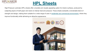 HPL Sheets