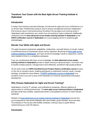 Transform Your Career with the Best Agile Scrum Training Institute in Hyderabad (1)