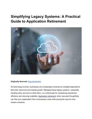 simplifying legacy systems a practical guide