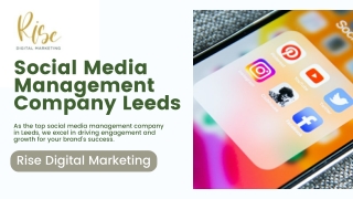 Social Media Management Company Leeds | Rise Digital Marketing