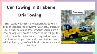 Your Trusted Partner for Car Towing in Brisbane