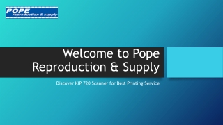 welcome to pope reproduction supply