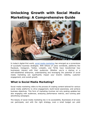 Unlocking Growth with Social Media Marketing_ A Comprehensive Guide