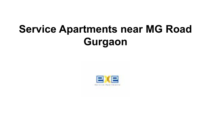 service apartments near mg road gurgaon